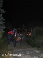 kladení věnce členy SDH Luboměř